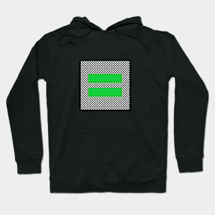 Checkerboard Equality Green Hoodie